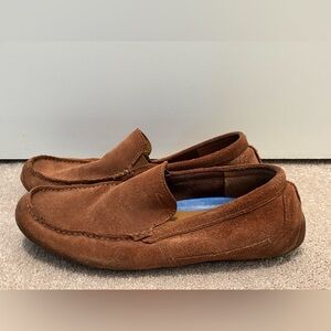 Clarks Men's 10.5 Markman Plain Suede Loafers Driving Moccasins Comfort Shoes